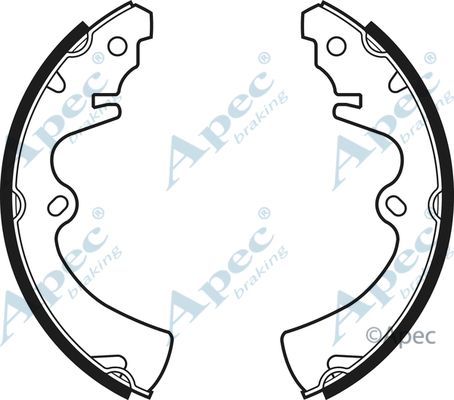 APEC BRAKING Комплект тормозных колодок SHU429